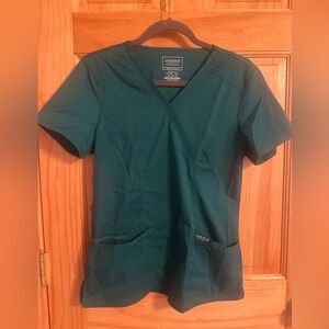 Cherokee workwear XS mock wrap scrub top